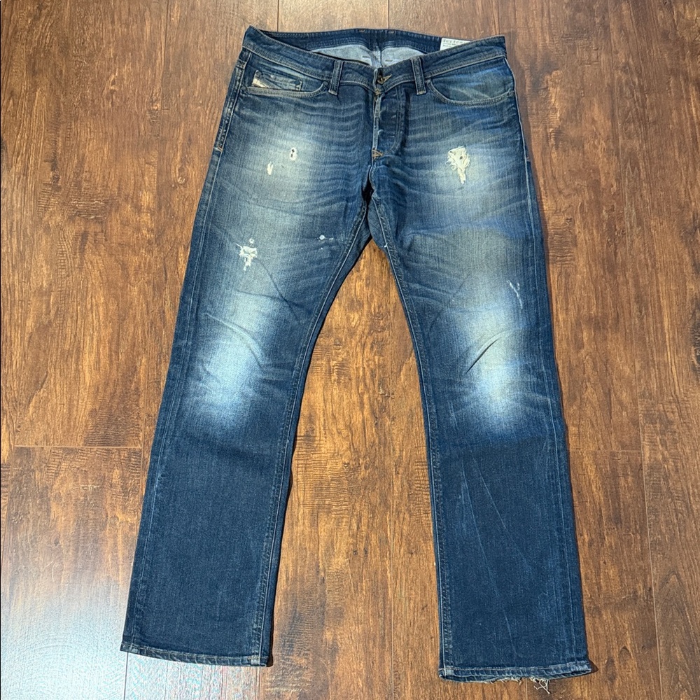 Diesel Dark Blue Straight Jeans Viker 33w